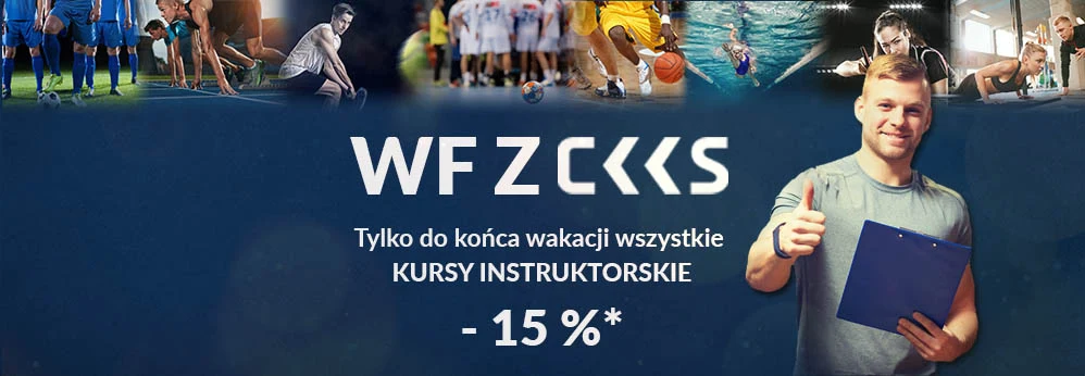 WF Z CKKS promocja na kursy instruktorskie i trenerskie z zakładki sport